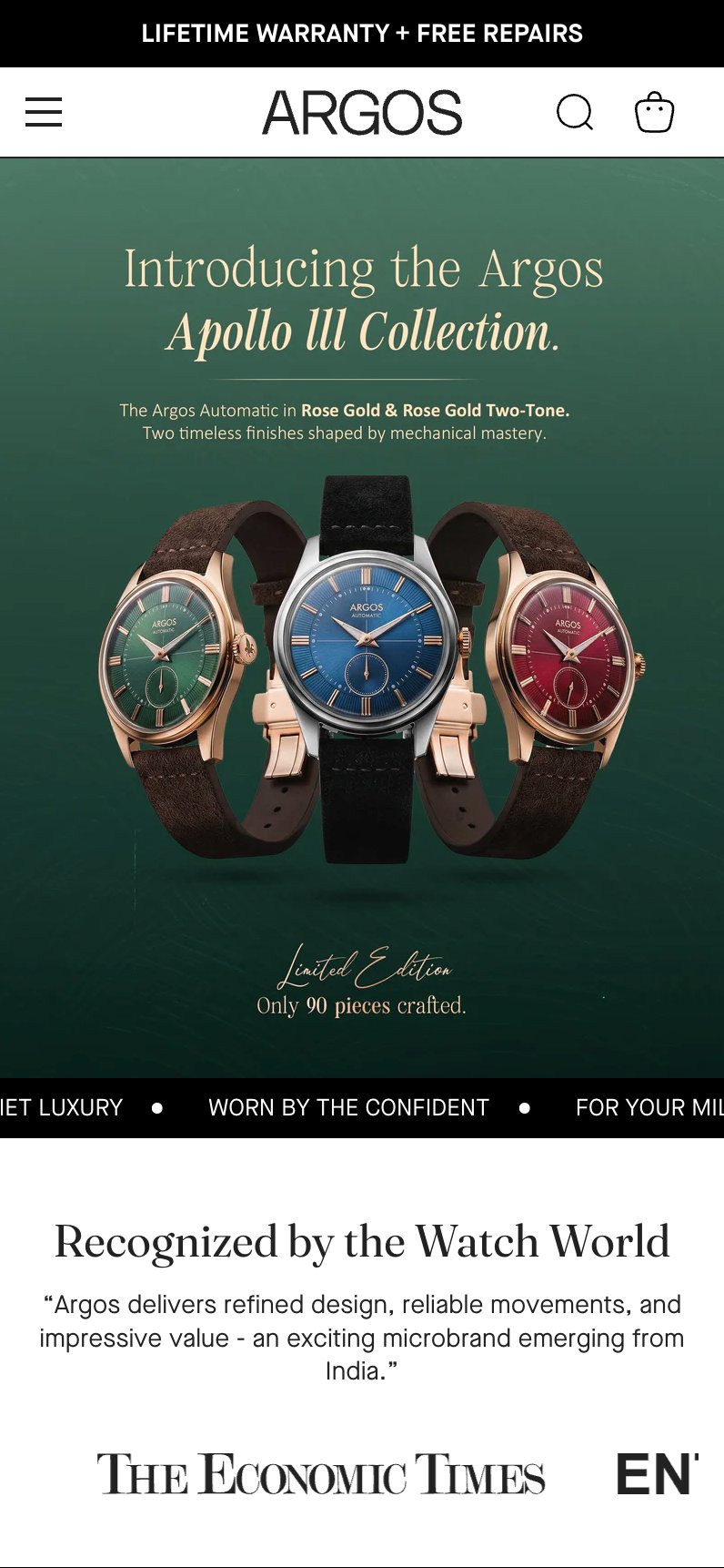 Argos Apollo III Collection Page