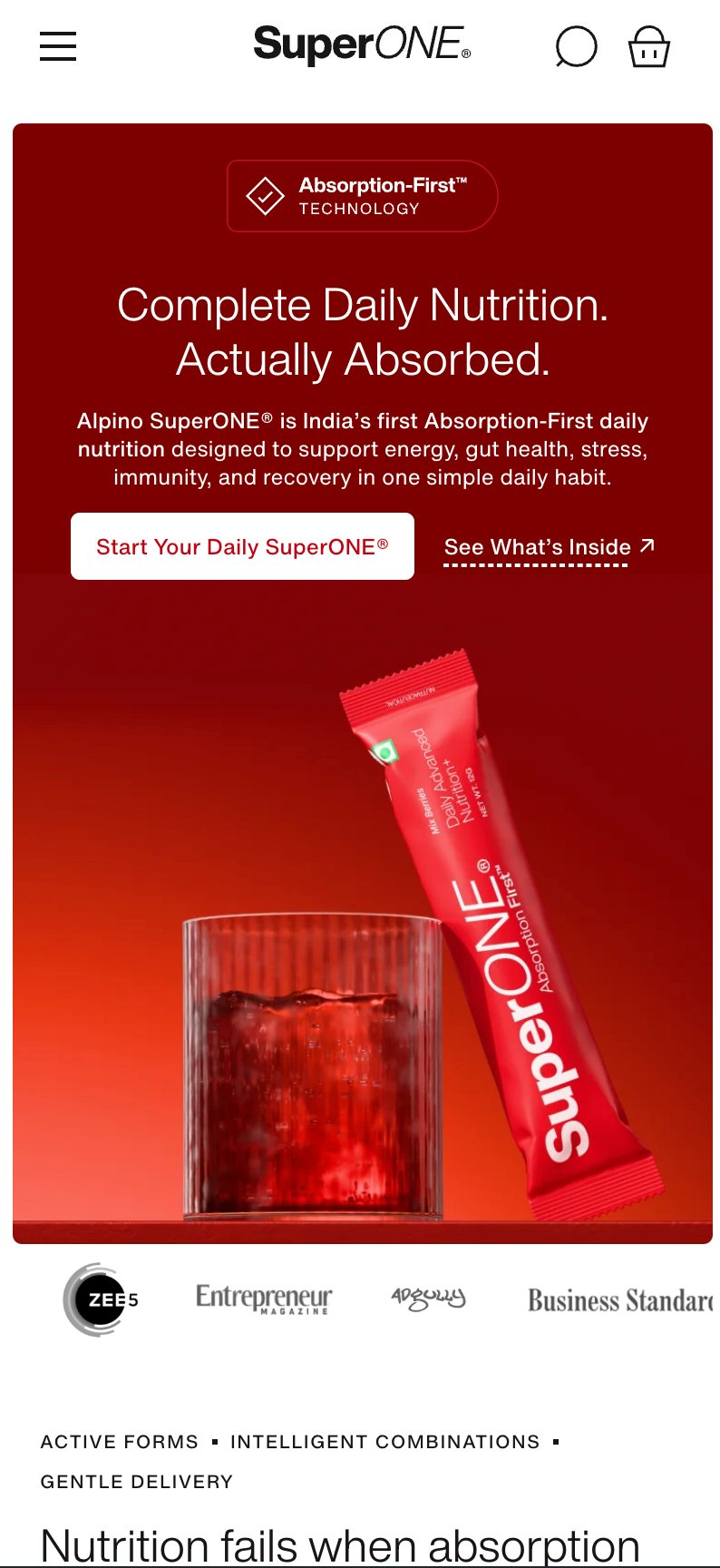 Alpino SuperONE Product Page